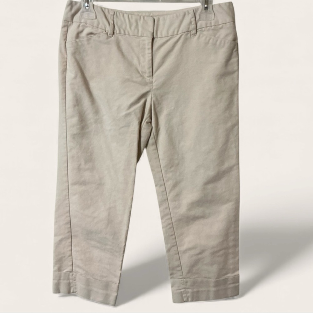 Ann Taylor Tan Cropped Pants